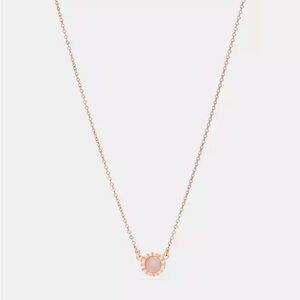 Coach Demi Fine Sunburst Stone Necklace